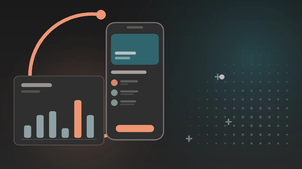 Illustration aux couleurs d'EPREYN, un téléphone et un tableau de bord stylisés, pour l'article « Changer de formule d'application à Perpignan : le guide »