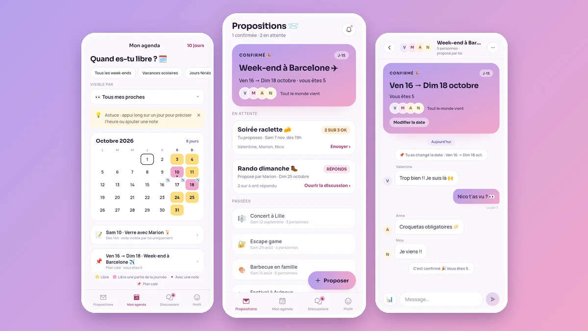 Capture de l'application Popizy, application mobile en cours de réalisation par EPREYN, développeur à Perpignan