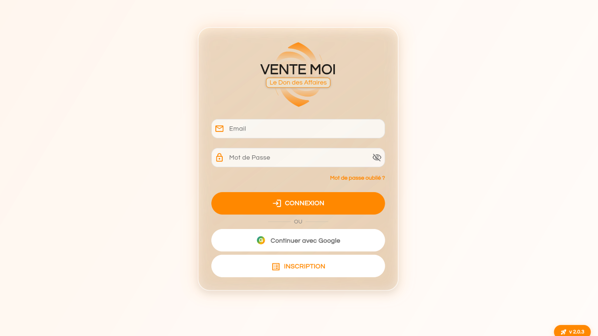 Application Vente Moi - Marketplace mobile